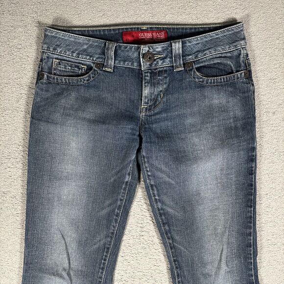 Guess‎ Jeans Women’s Size 29 Fits 32x31 Daredevil Boot Low Rise Stretch - Picture 2 of 15